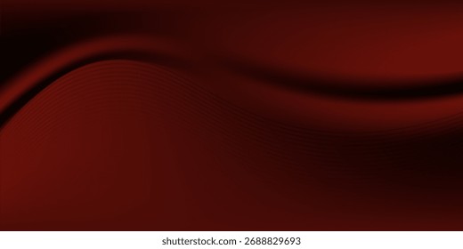 Vector red line background curve element with white space for text and message design