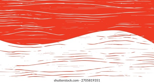 Vektor rote Linie Hintergrund Kurve Element mit weißem Leerraum für Text und Nachricht Design, eps 10 Illustration.