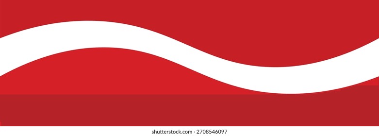 Elemento de curva de fondo de línea roja de Vector con espacio en blanco para el diseño de texto y mensajes, capas superpuestas, Vector