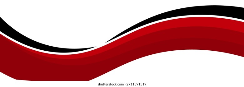 Elemento de curva de fondo de línea roja de Vector con espacio en blanco para el diseño de texto y mensajes, capas superpuestas, Vector

