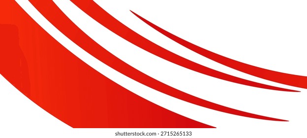 Elemento de curva de fondo de línea roja de Vector con espacio en blanco para el diseño de texto y mensajes, capas superpuestas, Vector