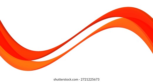 Vector red line background curve element with white space for text and message design, overlapping layers, vector