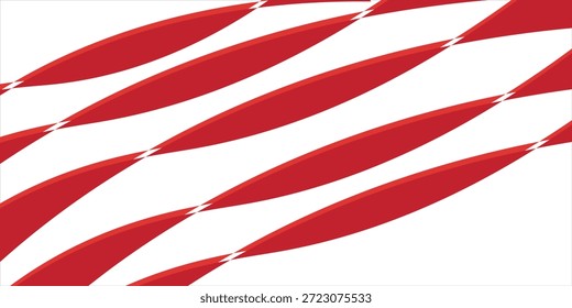 Vector red line background curve element with white space for text and message design, overlapping layers, vector. modern design