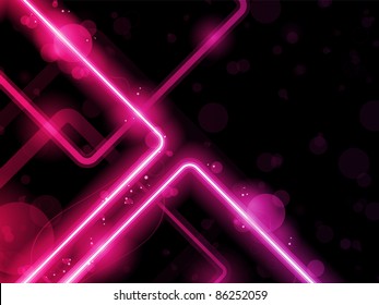 Vector - Red  Lines Background Neon Laser