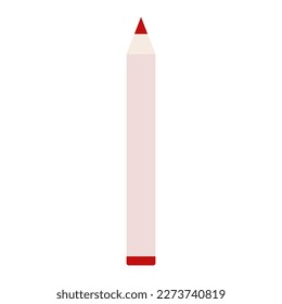 Vector red lip liner for girls