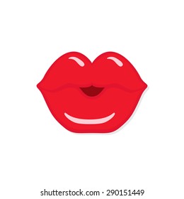 Vector Red Lips