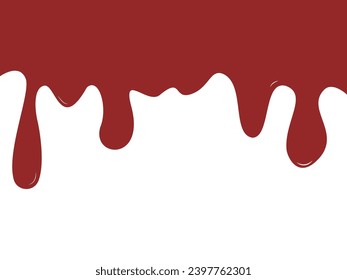 vector red melting. red liquid melting illustration