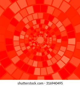 Vector Red Mosaic Background. Decorative Red Mosaic Pattern