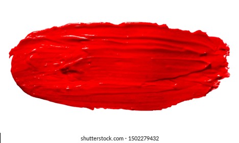 Vector red oil texture isolated on white - paint banner for Your design