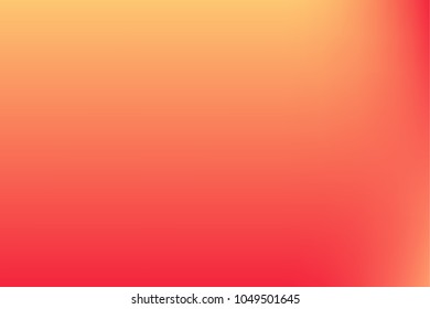 Vector red, orange blurred gradient style background. Abstract smooth colorful illustration, social media wallpaper