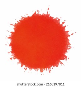 vector red paint splashes isolated