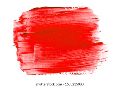 Vector Red  Paint Texture Isolated On White - Acrylic Banner For Your Design