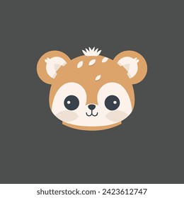 Vector of red panda head design on white background. Wild Animals. Easy editable layered vector illustration.