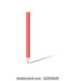 vector red pencils