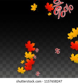 Vector Red Percentage Sign Confetti on Transparent. Percent Sale Background. Business, Economics, Finance Print. Discount Illustration. Promotion Poster. Black Friday Banner. Special offer Template.