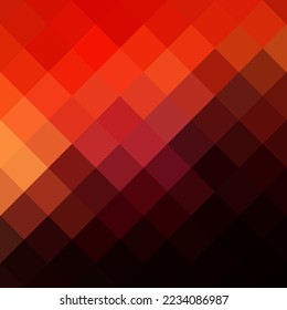 Vector red pixel pattern. Geometric abstract background with simple pixel elements. Medical, technology or science design.