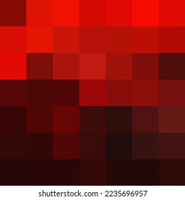 Vector red pixel pattern. Geometric abstract background with simple pixel elements. Medical, technology or science design.