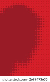 Plano de fundo retangular vermelho-vetor com cabeça pontilhada vermelho-escura.