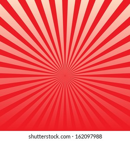 Vector red retro striped background