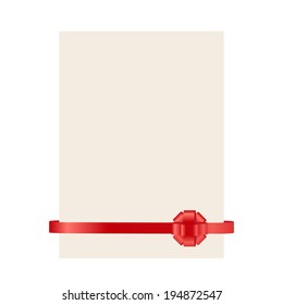 vector red ribbon