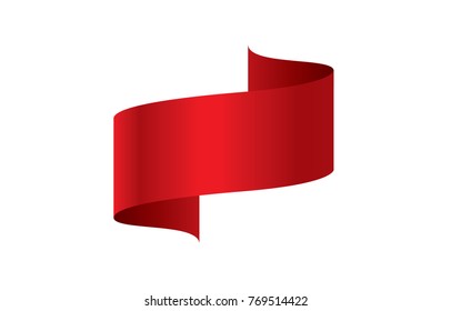 image vectorielle ruban rouge