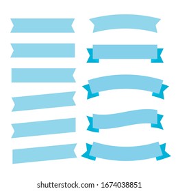 Vector red ribbons. Ribbon banner promotion vector illustration