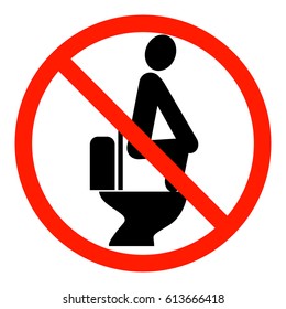 6,062 Toilet warning sign Images, Stock Photos & Vectors | Shutterstock