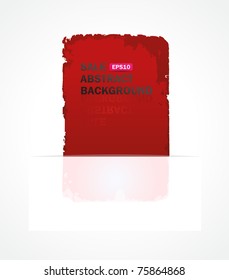 vector red sale discount abstract label illustration