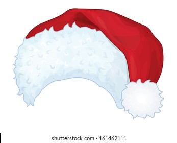 Vector of red Santa Claus hat. 