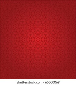 vector red seamless background with snowflakes