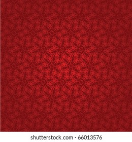 vector red seamless background with snowflakes