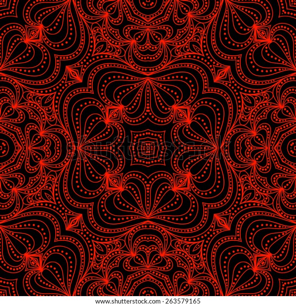 Vector Red Seamless Wallpaper Vintage Pattern Stock Vector (Royalty ...