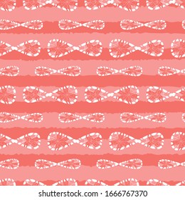 Patrón de infinito monocromo de shibori rojo vector. Apropiado para textiles, envolvimiento de regalo y papel pintado.
