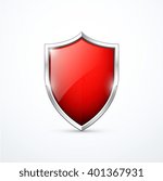 Vector red shield