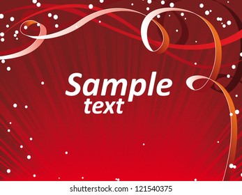 Vector red shine Christmas background - Shutterstock ID 121540375