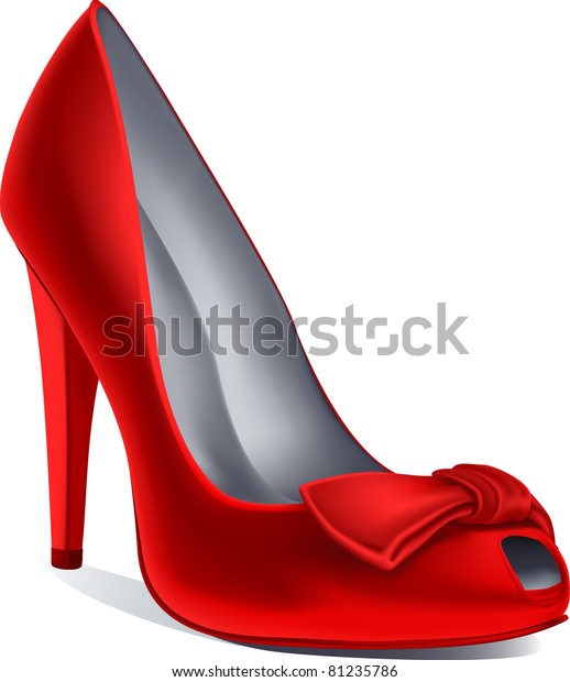 Vector Red Shoe Stock Vector (Royalty Free) 81235786