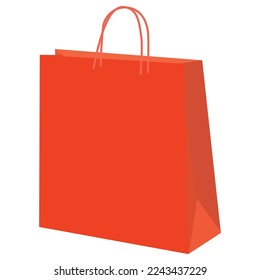 Ilustración de bolsas de compras rojas 