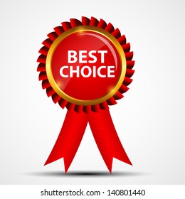 Vector red sign, label template