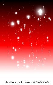 Vector red sparkle fall background vector template - Vector glitters and sparkles red background illustration
