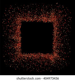 Vector Red Square Frame