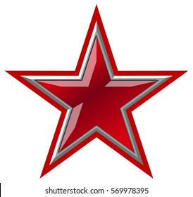 Vector Red Star  Available EPS  10 separated by groups   layers