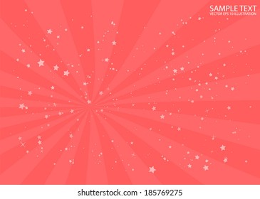 Vector red star burst abstract  background template - Vector flare in space background illustration - Powered by Shutterstock - Get 15% off with code: PIKWIZARD15