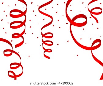 vector of red steamers