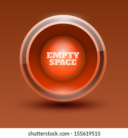 Vector red tablet frame template