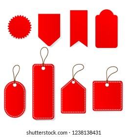 Vector Red Tag.