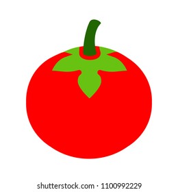 vector red tomato illustration - veggie ripe, organic food