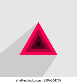 vector red triangle illustration, can be used as background or logo