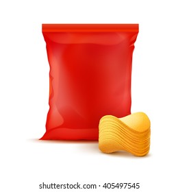 Download Red Blank Chip Bag High Res Stock Images Shutterstock
