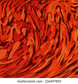 Vector Red Watercolor Background. Abstract Art Hand Paint