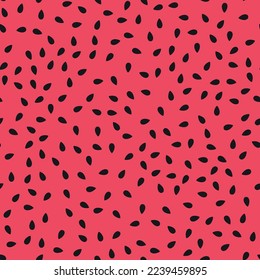 vector red watermelon seamless pattern with black seeds. abstract watermelon seamless background illustration